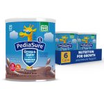 PediaSure Grow & Gain with Immune Support Shake Mix Powder,Kids Shake,23 Vitamins and Minerals,6g Protein,Helps Kids Catch Up On Growth,Non-GMO,Gluten-No,Chocolate,14.1-oz Can,3 Cans—24 Servings